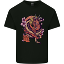 Japanese Fantasy Dragon Kids T-Shirt Childrens Black
