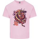Japanese Fantasy Dragon Kids T-Shirt Childrens Light Pink