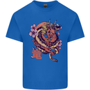 Japanese Fantasy Dragon Kids T-Shirt Childrens Royal Blue
