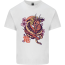 Japanese Fantasy Dragon Kids T-Shirt Childrens White