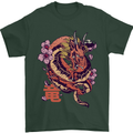 Japanese Fantasy Dragon Mens T-Shirt 100% Cotton Forest Green