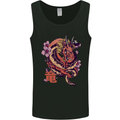 Japanese Fantasy Dragon Mens Vest Tank Top Black