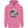 Japanese Fantasy Dragon Sun Background Childrens Kids Hoodie Azalea