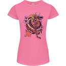Japanese Fantasy Dragon Womens Petite Cut T-Shirt Azalea