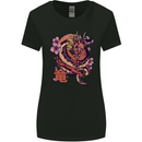 Japanese Fantasy Dragon Womens Wider Cut T-Shirt Black