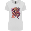 Japanese Fantasy Dragon Womens Wider Cut T-Shirt White