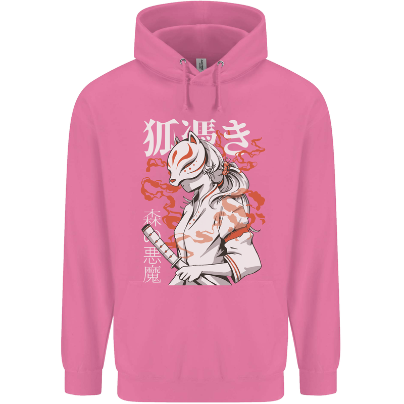 Japanese Kitsune Paranormal Fox Childrens Kids Hoodie Azalea
