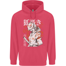 Japanese Kitsune Paranormal Fox Childrens Kids Hoodie Heliconia