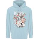 Japanese Kitsune Paranormal Fox Childrens Kids Hoodie Light Blue