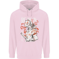 Japanese Kitsune Paranormal Fox Childrens Kids Hoodie Light Pink
