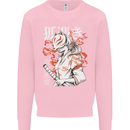 Japanese Kitsune Paranormal Fox Kids Sweatshirt Jumper Light Pink