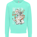 Japanese Kitsune Paranormal Fox Kids Sweatshirt Jumper Peppermint