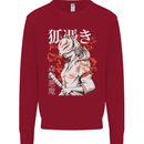 Japanese Kitsune Paranormal Fox Kids Sweatshirt Jumper Red