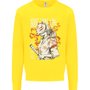 Japanese Kitsune Paranormal Fox Kids Sweatshirt Jumper Yellow