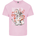 Japanese Kitsune Paranormal Fox Kids T-Shirt Childrens Light Pink