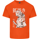 Japanese Kitsune Paranormal Fox Kids T-Shirt Childrens Orange