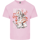 Japanese Kitsune Paranormal Fox Mens Cotton T-Shirt Tee Top Light Pink