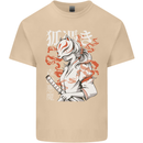 Japanese Kitsune Paranormal Fox Mens Cotton T-Shirt Tee Top Sand