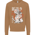 Japanese Kitsune Paranormal Fox Mens Sweatshirt Jumper Caramel Latte