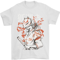 Japanese Kitsune Paranormal Fox Mens T-Shirt 100% Cotton White