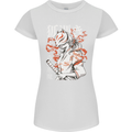 Japanese Kitsune Paranormal Fox Womens Petite Cut T-Shirt White