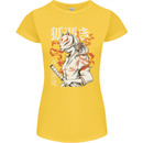Japanese Kitsune Paranormal Fox Womens Petite Cut T-Shirt Yellow