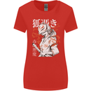 Japanese Kitsune Paranormal Fox Womens Wider Cut T-Shirt Red