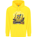 Japanese Octopus Drummer Drumming Drums Childrens Kids Hoodie Yellow