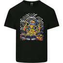Japanese Octopus Drummer Drumming Drums Kids T-Shirt Childrens Black