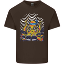 Japanese Octopus Drummer Drumming Drums Kids T-Shirt Childrens Chocolate