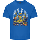Japanese Octopus Drummer Drumming Drums Kids T-Shirt Childrens Royal Blue