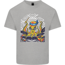 Japanese Octopus Drummer Drumming Drums Kids T-Shirt Childrens Sports Grey