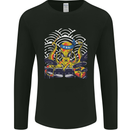 Japanese Octopus Drummer Drumming Drums Mens Long Sleeve T-Shirt Black