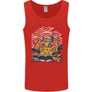 Japanese Octopus Drummer Drumming Drums Mens Vest Tank Top Red