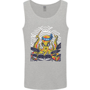 Japanese Octopus Drummer Drumming Drums Mens Vest Tank Top Sports Grey
