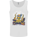 Japanese Octopus Drummer Drumming Drums Mens Vest Tank Top White