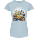 Japanese Octopus Drummer Drumming Drums Womens Petite Cut T-Shirt Light Blue