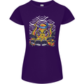 Japanese Octopus Drummer Drumming Drums Womens Petite Cut T-Shirt Purple