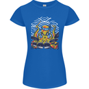 Japanese Octopus Drummer Drumming Drums Womens Petite Cut T-Shirt Royal Blue