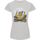 Japanese Octopus Drummer Drumming Drums Womens Petite Cut T-Shirt Sports Grey