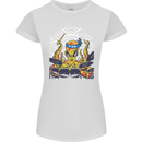 Japanese Octopus Drummer Drumming Drums Womens Petite Cut T-Shirt White