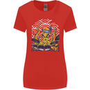 Japanese Octopus Drummer Drumming Drums Womens Wider Cut T-Shirt Red