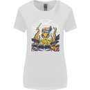 Japanese Octopus Drummer Drumming Drums Womens Wider Cut T-Shirt White