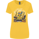 Japanese Octopus Drummer Drumming Drums Womens Wider Cut T-Shirt Yellow