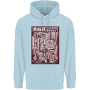 Japanese Sound of City Vibes Japan Childrens Kids Hoodie Light Blue