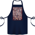 Japanese Sound of City Vibes Japan Cotton Apron 100% Organic Navy Blue