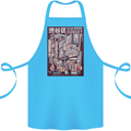 Japanese Sound of City Vibes Japan Cotton Apron 100% Organic Turquoise
