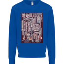 Japanese Sound of City Vibes Japan Kids Sweatshirt Jumper Royal Blue