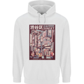 Japanese Sound of City Vibes Japan Mens 80% Cotton Hoodie White