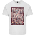 Japanese Sound of City Vibes Japan Mens Cotton T-Shirt Tee Top White
